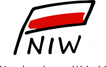 logo Narodowego Instytutu Wolności – Centrum Rozwoju Społeczeństwa Obywatelskiego, na białym tle flaga Polski, pod flagą czarny napis NIW i pełna nazwa jednostki w kolorze czarnym