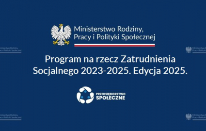 Program na rzecz zatrudnienia socjalnego na lata 2023–2025