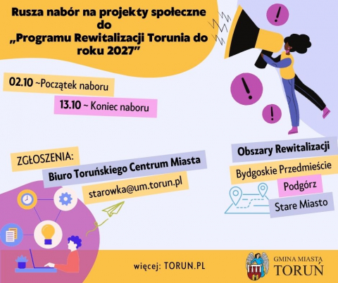 plakat kampanii promującej nabór projektu do programu