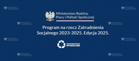 Program na rzecz zatrudnienia socjalnego na lata 2023–2025